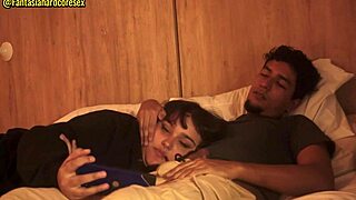 mi hermanastra chokes on my thick cock deepthroat after the movie gets her horny