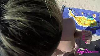 sexydeas heats up beach with spicy pov doggystyle pounding
