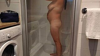 i can't resist my tanned stepsis in the hotel bathroom