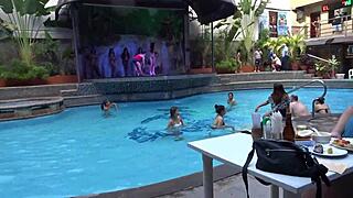 sexy filipina girls heat up bikini contest game in philippines 😍🏖️🔥