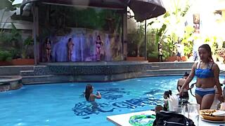 sexy filipina girls heat up bikini contest game in philippines 😍🏖️🔥