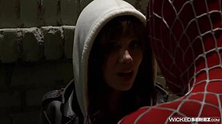 uh spider man parody got me so wet capri anderson rides monster cock cowgirl deepthroat cumshot 😩💦