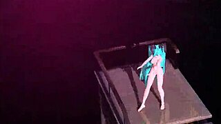 Hatsune Miku Nude Bunny Costume Reveals Big Tits And Juicy Pussy