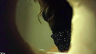 HIDDEN CAM CATCHES BABE PEEING THROUGH WALL HOLE IN PANTIES!