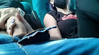 sexy colombian latina deepthroats boyfriend's monster cock on public bus between bogota and medellin then rides cowgirl to cumshot