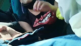 sexy colombian latina deepthroats boyfriend's monster cock on public bus between bogota and medellin then rides cowgirl to cumshot