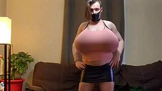 shanneltrav shows off her massive boobs up close