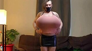 shanneltrav shows off her massive boobs up close