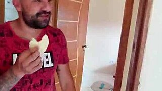 Skinny crossdresser pounds big tit pussy on beach street?