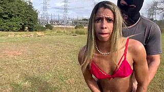 wife strips naked in field fingers pussy offers ass publicly? 