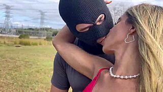 wife strips naked in field fingers pussy offers ass publicly? 