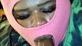 she blew bubbles with my cum after sucking my dick so good damn