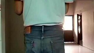 she soaks her cloth diaper pants in pee then indulges in a full day of teasing handjobs and delight