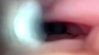 gaping german wife pussy stretched wide semen cervix endoscope