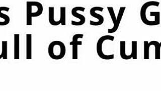 what happens when aria nicole spreads her petite pussy backstage in latex gloves before cum blast?