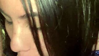 Club creampie fills petite latina pussy after dancing grind