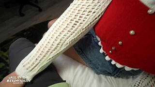nia bleu tempts her stepdaddy saying put it inside me during holiday roleplay at home