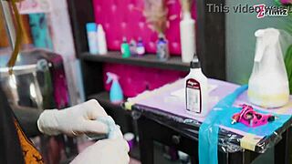 tattooed merry dives into couple's big cock foursome
