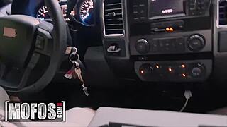 i love how jessie wylde takes charles dera's big cock pounding her in the car