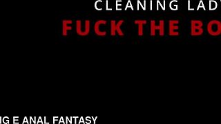 boss dominates bound cleaning lady with deepthroat facefuck and bondage orgasm