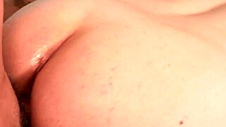her massive tits shake wildly as she gets fucked like a total slut on the bed