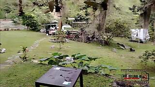 i spy on my sexy colombian neighbor bathing and it makes me hard