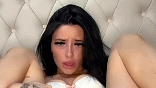 Watch this horny british coed masturbate to squirting orgasm on cam