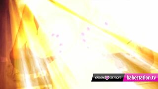 dani oneal and rio lee heat up babestation with lesbian toy fucking in fishnets