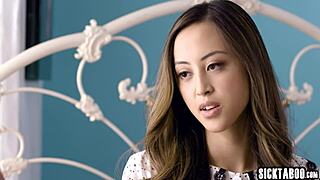 how does petite asian alexia anders handle her boyfriend's monster cock pounding?
