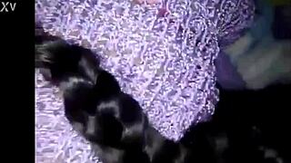 shemale yanks panties aside to fuck cholita hard