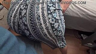 Watch This Horny Milf's Ass Bounce Hard on Cock in Clothes!