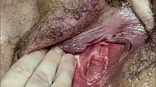 my bbw stepmom's hairy pussy squirts from intense fisting oh god