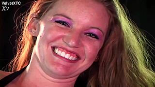 Redhead Babe's Glass Pink Casting Interview with Dirty Talk and Natural Tits Reveal