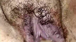 my bbw stepmom's hairy pussy squirts from intense fisting oh god