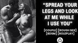 wanna watch him own his gf in forest bdsm roleplay?