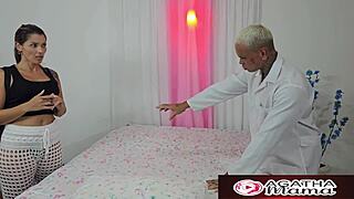 Agatha visits masseuse to relax and enjoy the session