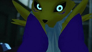 ever wonder how Renamon takes it deep outdoors in furry public fun?