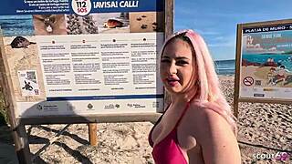 ever tried risky beach anal with curvy german slut maria gail getting facial outdoors?