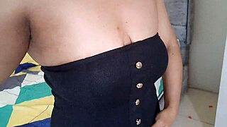 Her big tits bounce as she fingers her juicy pussy moaning wildly