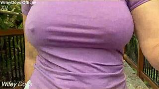 my wifey she got perfect tits uh for flashin everywhere!!