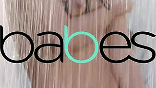 wow sexy spanish babe anastasia brokelyn rides huge cock doggystyle on her birthday sofa