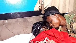 army boyfriend reunites with fiancee for home toy play and moans