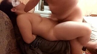 This pretty babe sucks his cock then cums hard from pussy licking.