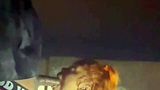 Ebony pornstar bends over big ass in Beale Street garage for sloppy blowjob doggystyle creampie on public street