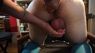 Mistress Red Herring Fists Model's Ass in Casting