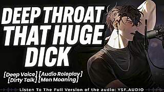 my boyfriend's rough throat fucking with face slaps and dirty cock worship talk makes me moan so hard