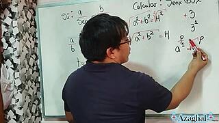 anime student nerd learns 46 sexual math lessons from hot japanese teacher in bedroom