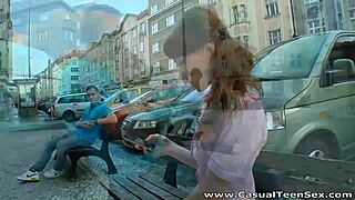 Casual Pickup Turns Into Teen Elly Justin's Hardcore Doggystyle Pounding And Cumshot
