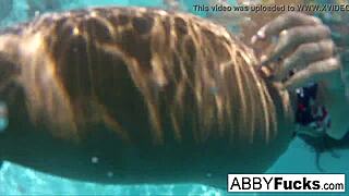 abigail mac and romi dive into playful underwater fun behind scenes