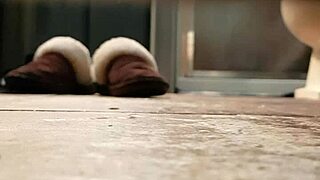 Caught her again blasting pussy with showerhead in secret, moaning through orgasm as water hits her clit hard.